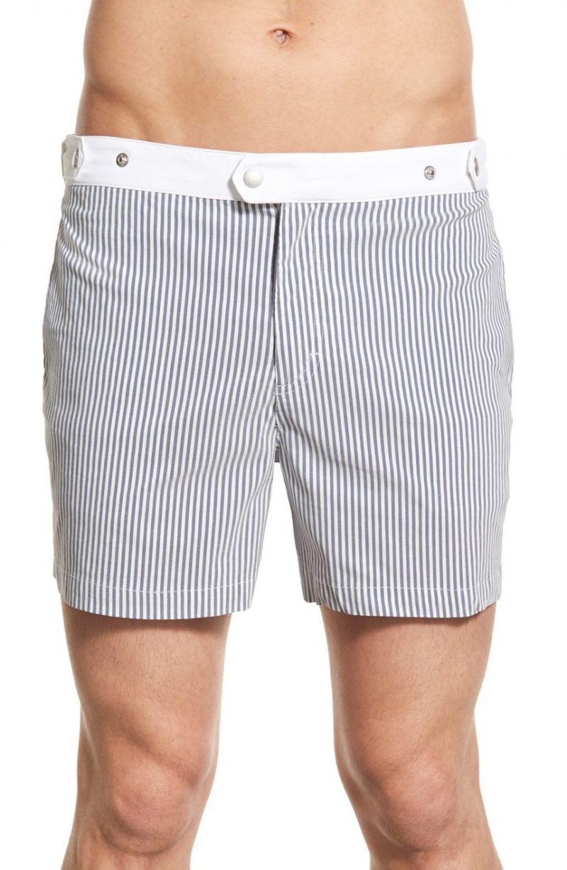 Solid & Striped Kennedy Stripe Swim Trunks