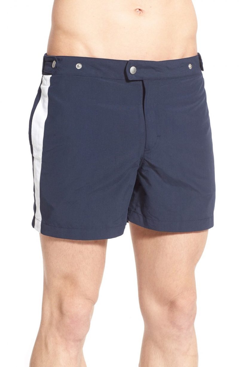 Solid & Striped Kennedy Swim Trunks in Navy