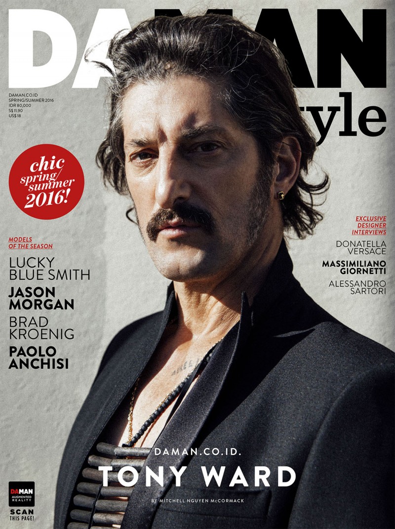 Tony Ward covers the spring-summer 2016 issue of Da Man Style.