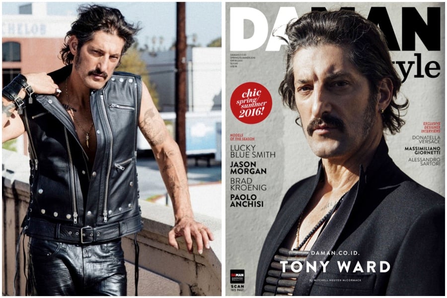 Tony Ward Rocks Leather & Black for Da Man Style Cover Story