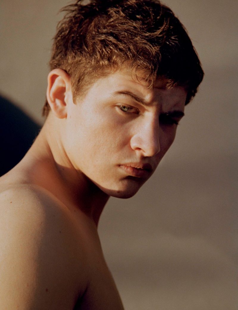 Tye Sheridan captured in a portrait by photographer Fabien Kruszelnicki.