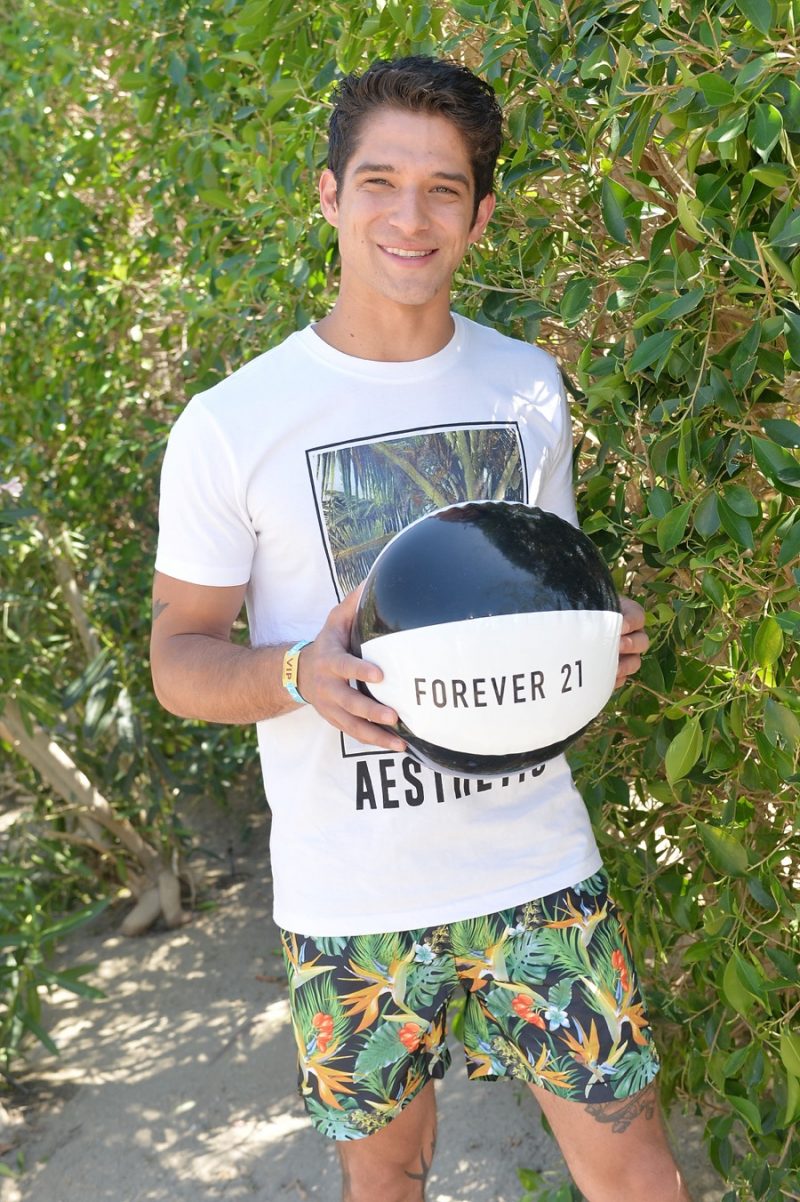 April 2016: Tyler Posey joins Forever 21 as the brand celebrates Coachella in La Quinta, California.