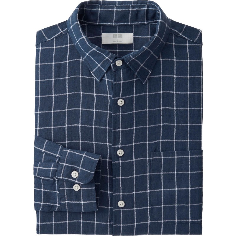 UNIQLO Linen Check Shirt