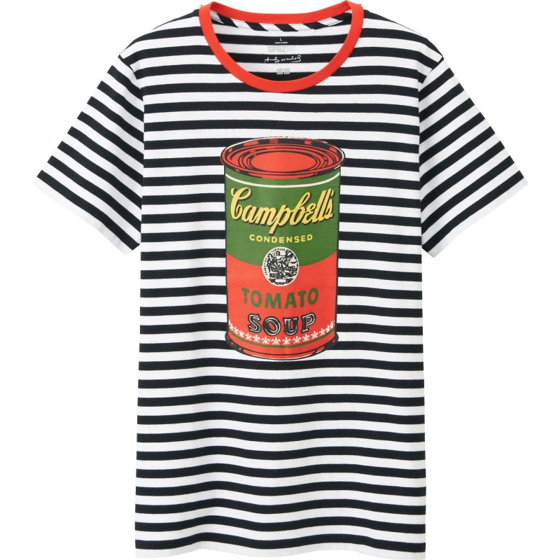 UNIQLO SPRZ NY Andy Warhol Campbell's Soup Stripe T-Shirt