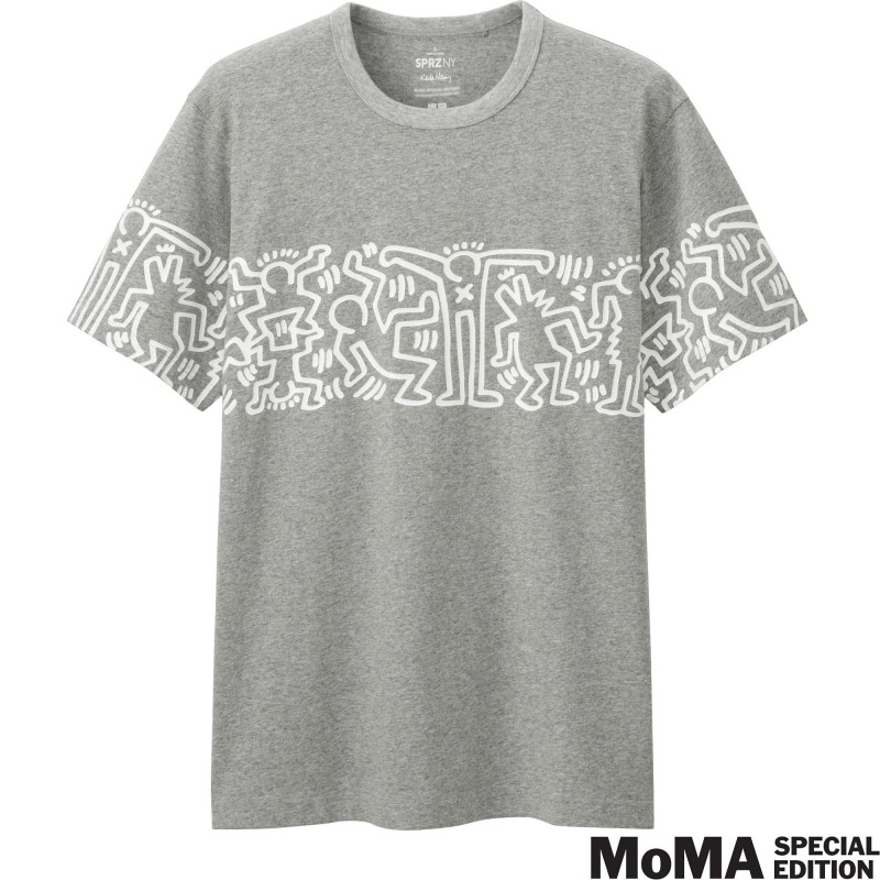 UNIQLO SPRZ NY Keith Haring Grey Graphic T-Shirt