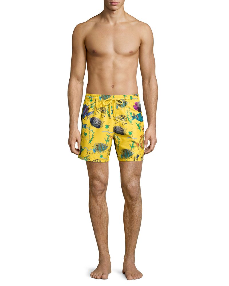 Vilebrequin Moorea Moon Fish Print Swim Trunks