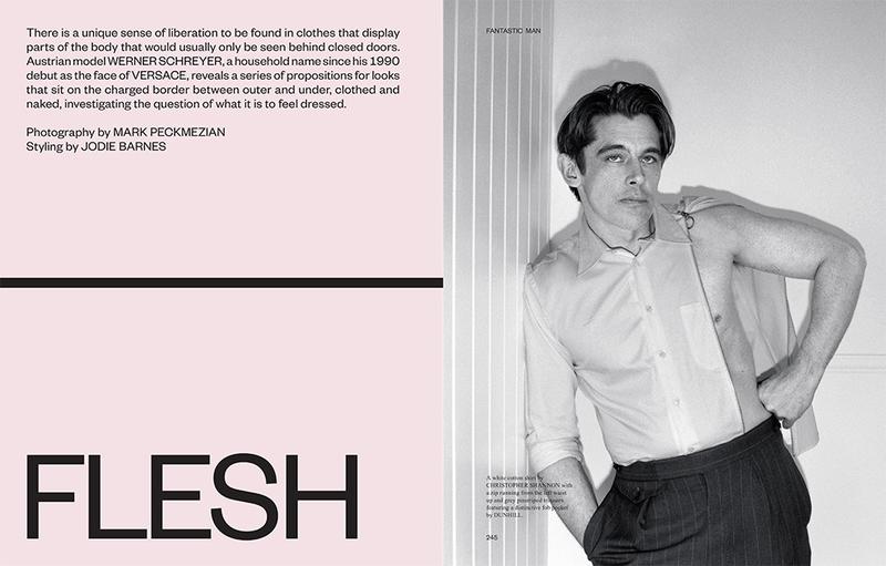 Werner Schreyer wears Christopher Shannon and Dunhill for the pages of Fantastic Man.