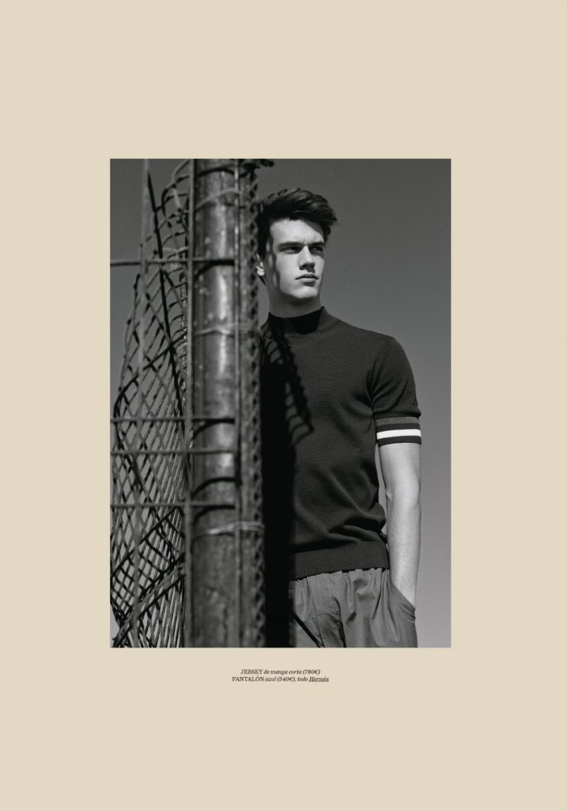 Xavier Serrano pictured in Hermes' spring-summer 2016.