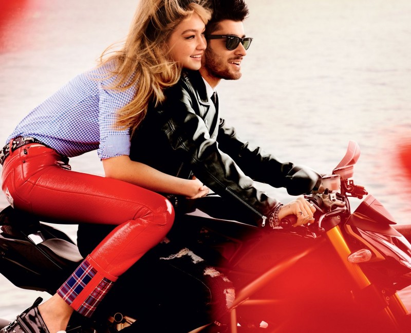 Zayn Malik and Gigi Hadid take a romantic ride on a vespa for American Vogue.