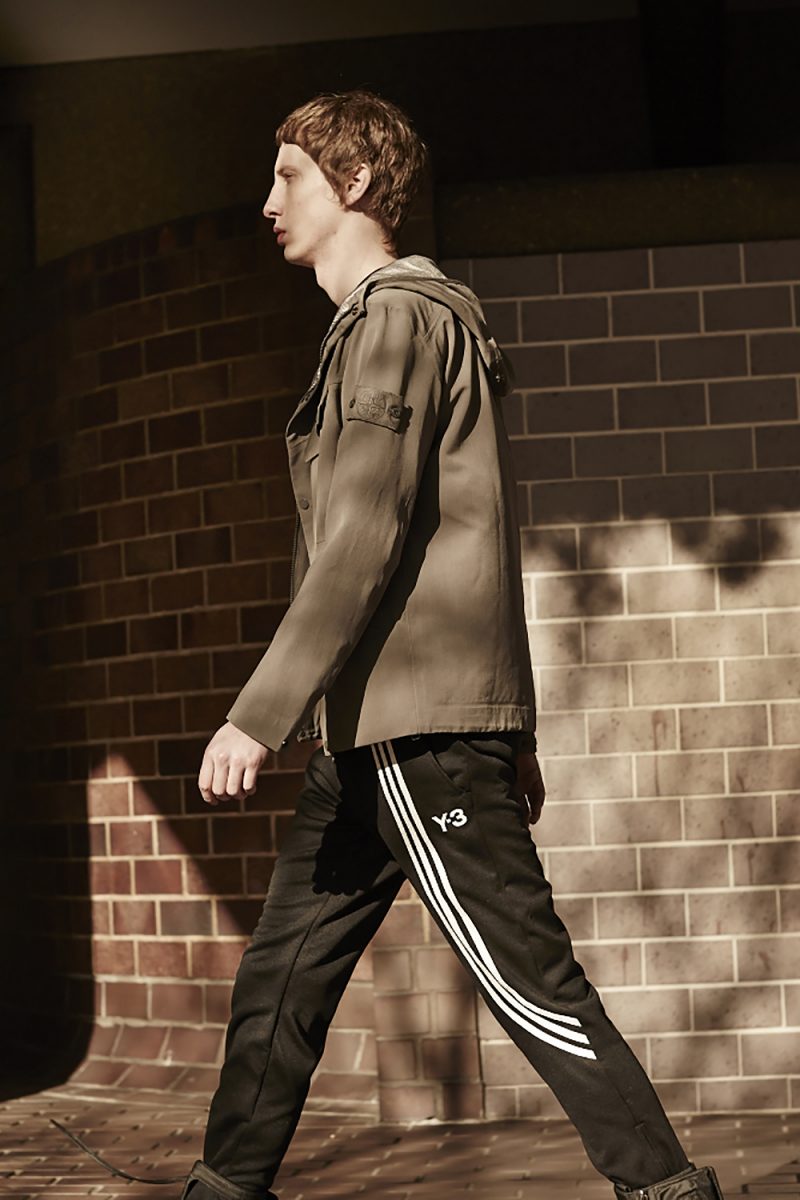 Stone Island Lightweight Jacket and Y-3 Three-Stripe Trackpants.