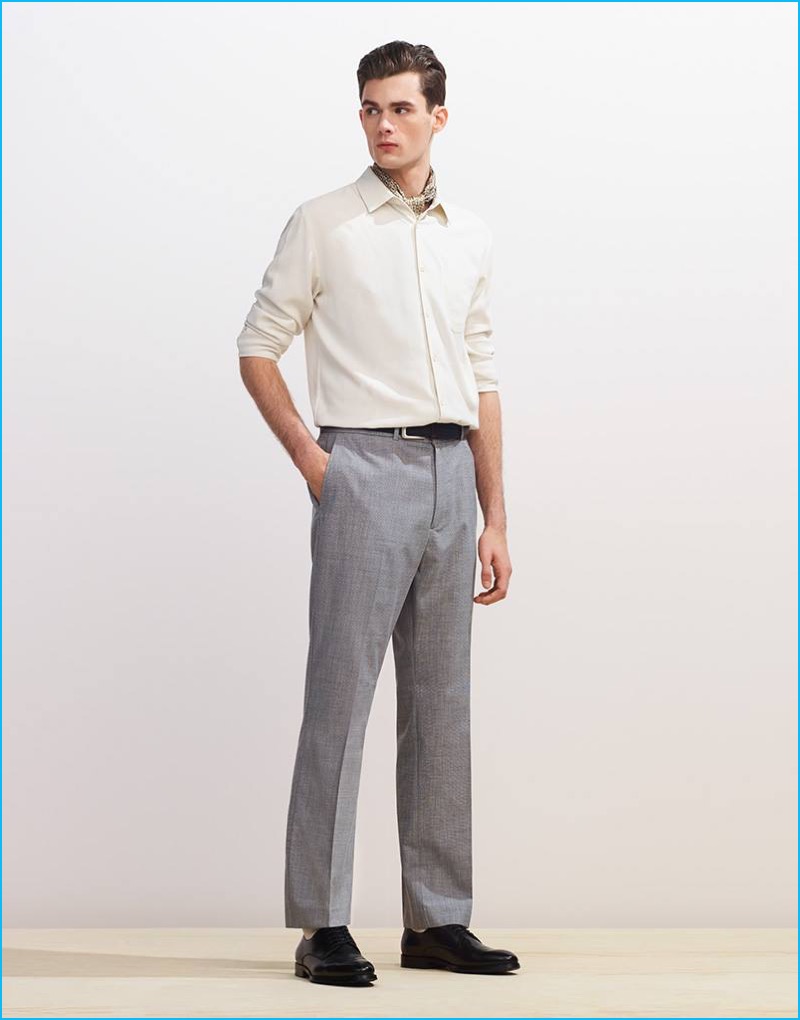 ALDO completes a classic shirt and trousers pairing with its RIDGLEY almond toe derby shoes.