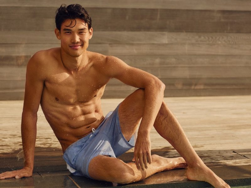 Abercrombie & Fitch embraces summer with its latest swimwear styles.