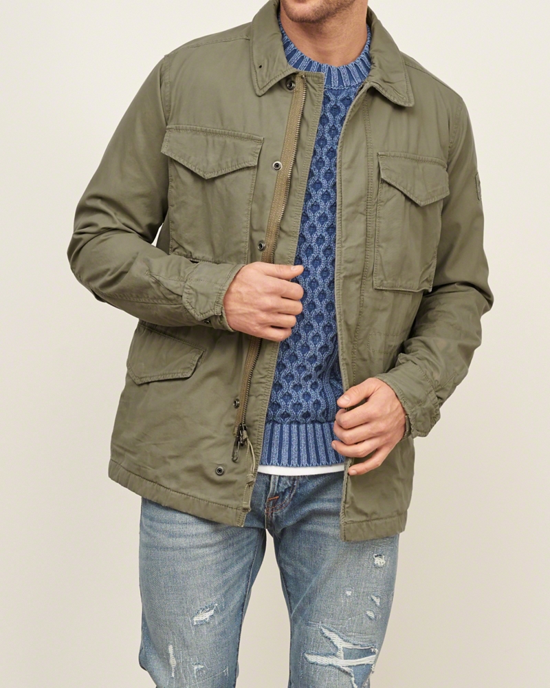 Abercrombie & Fitch Twill Military Jacket