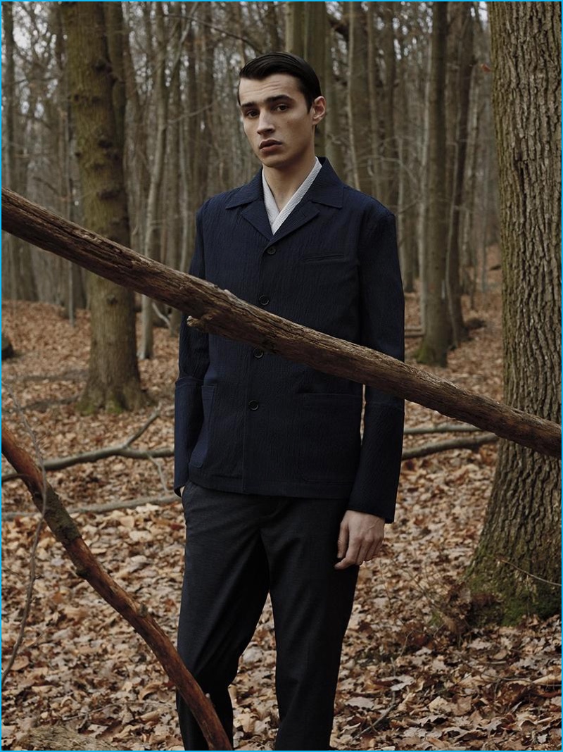 Adrien Sahores styled by Benoit Martinengo in Carven for Hercules Universal.