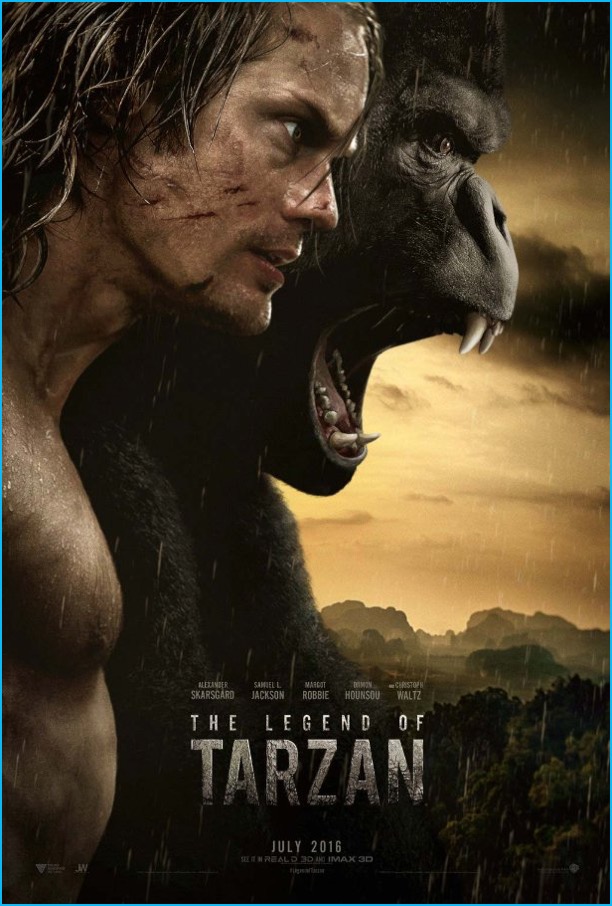 The Legend of Tarzan movie poster artwork featuring Alexander Skarsgård.