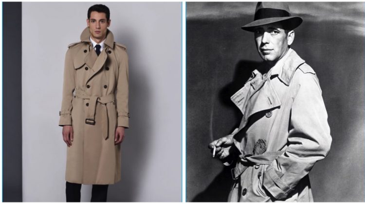 Aquascutum Pays Homage to Humphrey Bogart with Trench Coat