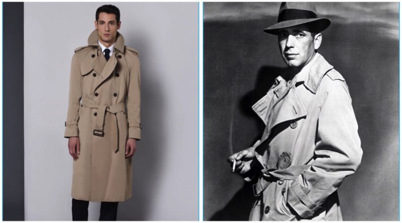 Aquascutum bogart trench coat