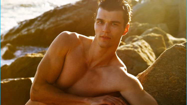 Arran Sly Dons Summer Whites for Risbel Cover Shoot