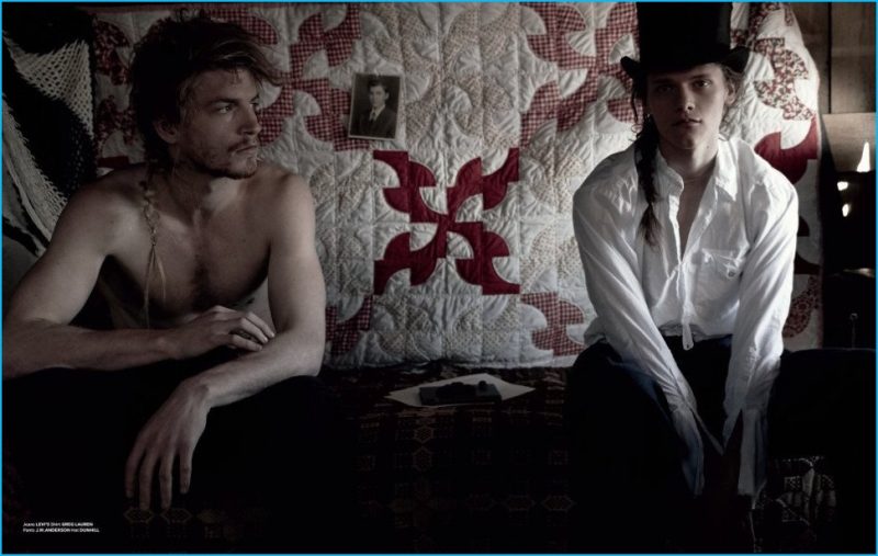 Jesse Shannon and Ryan Keating styled by Paul Sinclaire for At Large magazine.