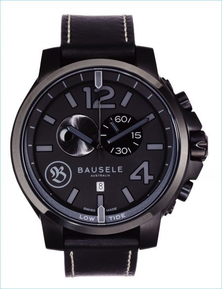 Bausele Watch OM Cave Black Leather