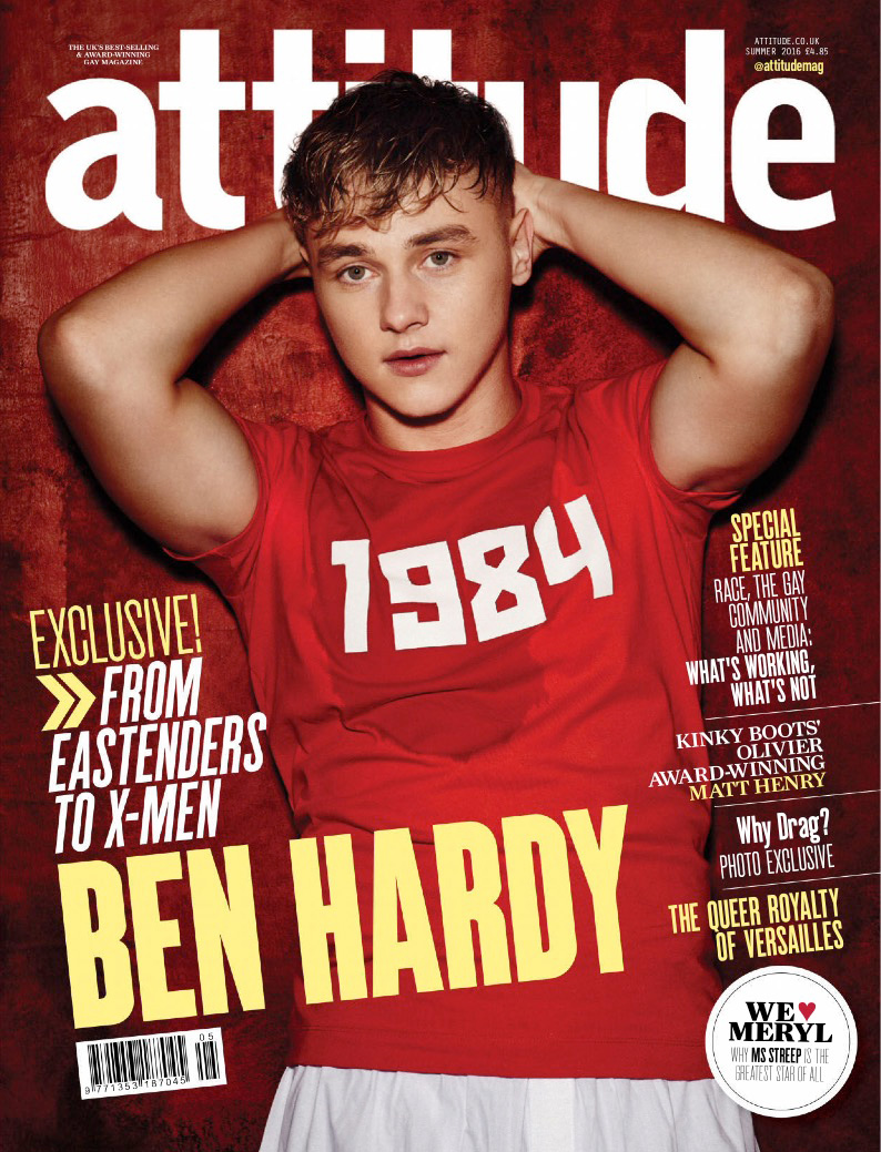 Ben Hardy covers the summer 2016 issue of Attitude.