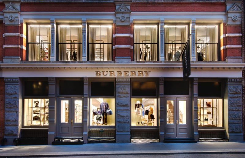 Burberry's SoHo store in New York City at 131 Spring Street.