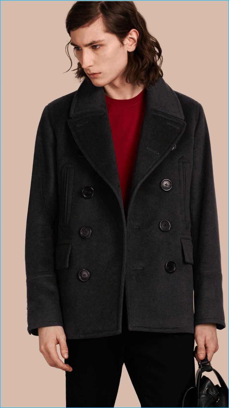 Burberry Wool Cashmere Peacoat