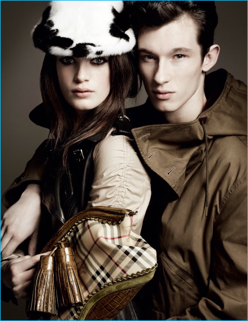 Callum Turner appears in Burberry's fall-winter 2011 campaign.