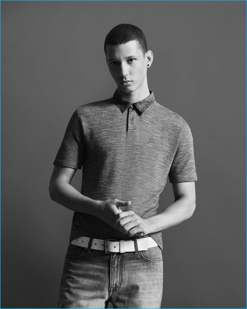 Abiah Hostvedt models a smart polo shirt from Calvin Klein Jeans.