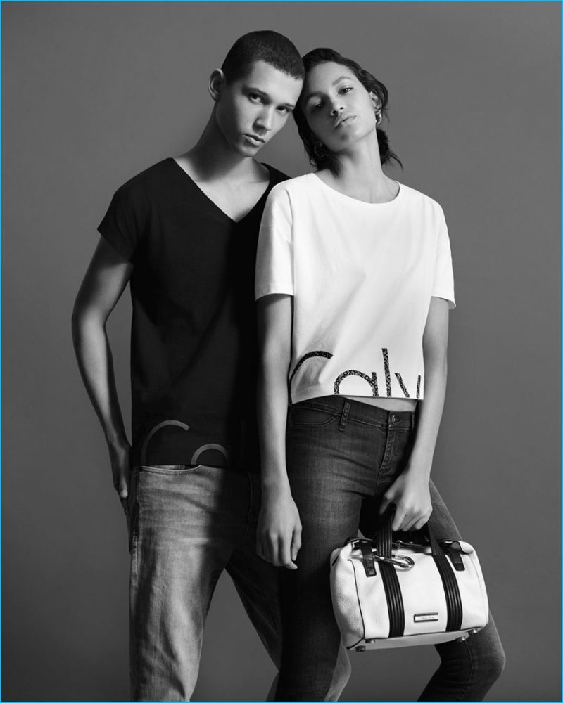 Abiah Hostvedt connects with Calvin Klein Jeans for its spring-summer 2016 outing.