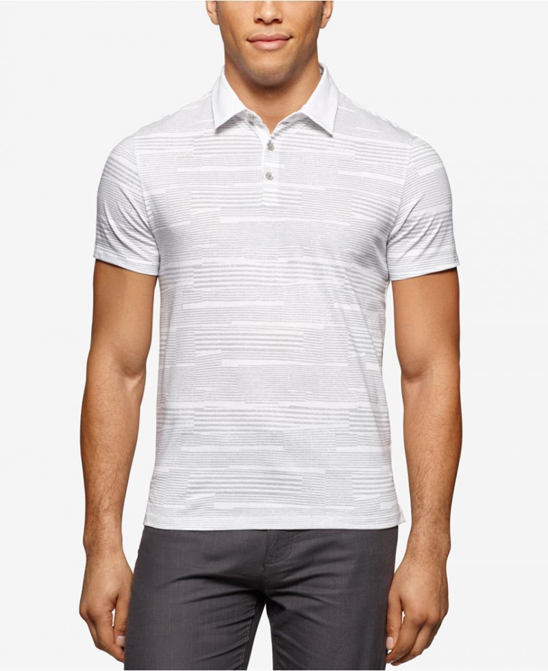 Calvin Klein Slim-Fit Printed Polo Shirt