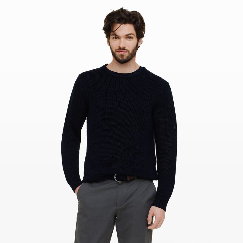 Club Monaco Linen Roll Neck Crew