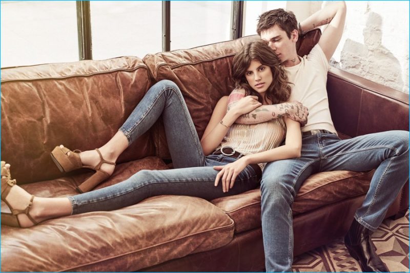 Antonina Petkovic and Cole Mohr for Koton Jeans' spring-summer 2016 campaign.