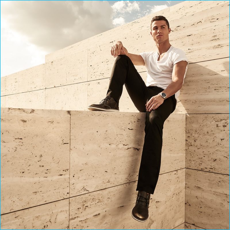 Cristiano Ronaldo is front and center for CR7 Footwear's spring-summer 2016 campaign. » Cristiano Ronaldo Joins Olivier Rousteing in Nike for Dazed Cristiano Ronaldo is front and center for CR7 Footwear's spring-summer 2016 campaign.