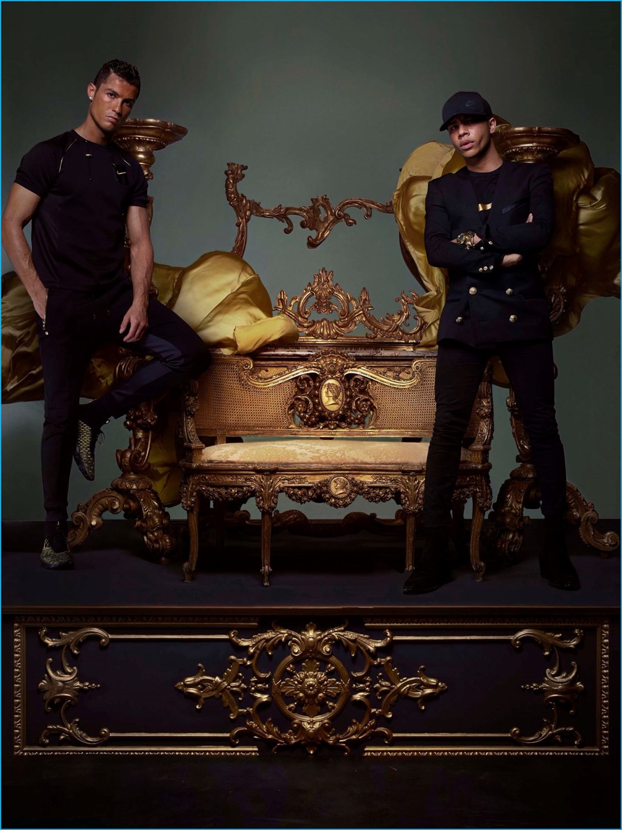 Cristiano Ronaldo Joins Olivier Rousteing in Nike for Dazed