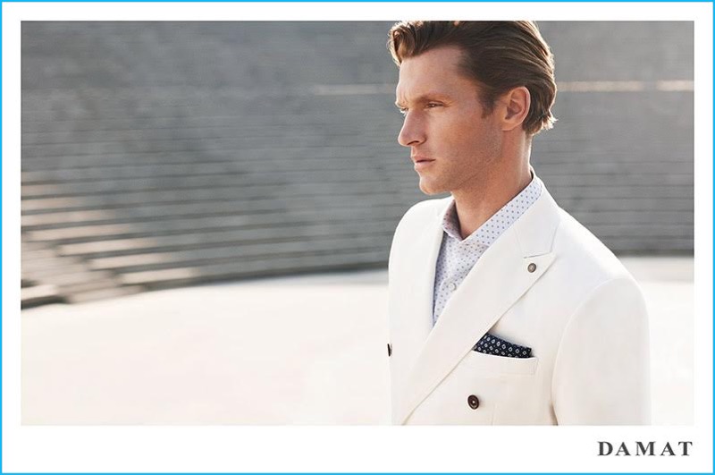 Shaun DeWet fronts Damat's spring-summer 2016 campaign.