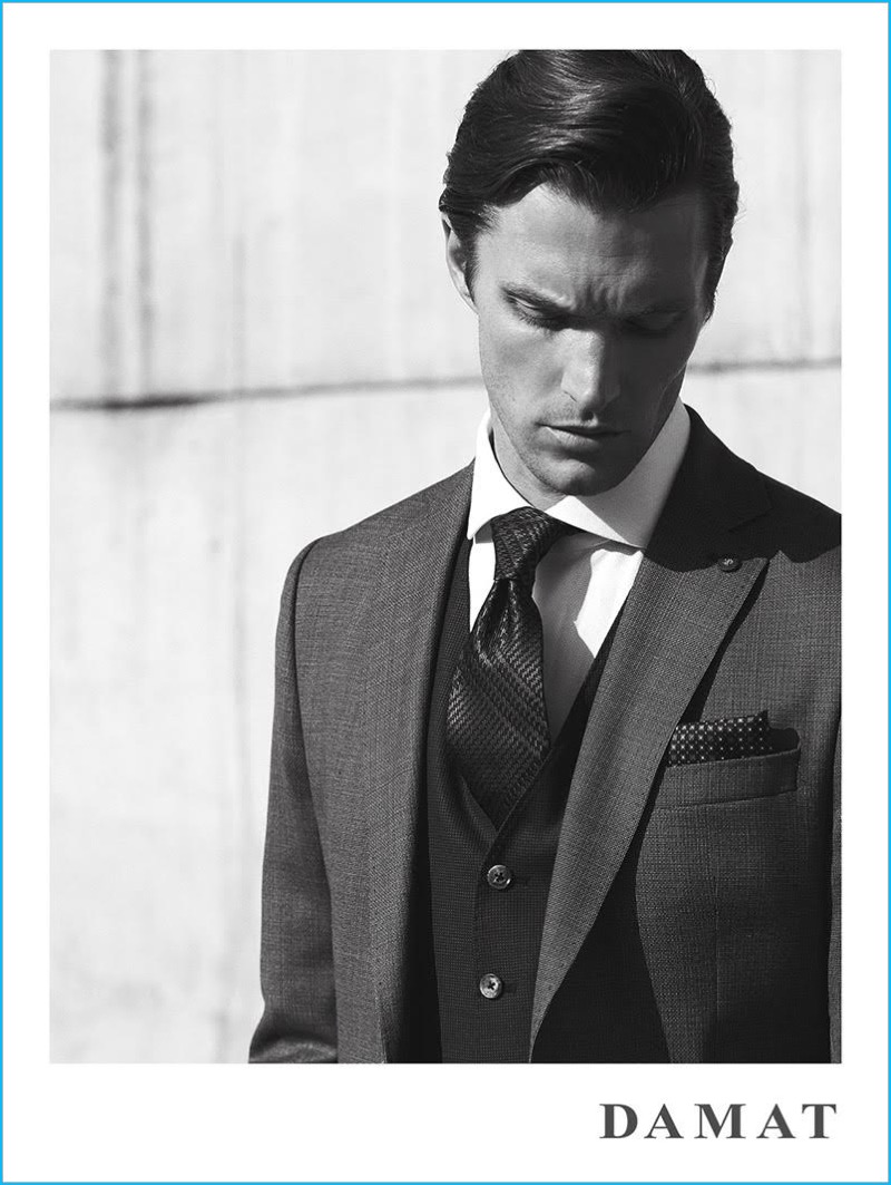 Shaun DeWet photographed by Emre Guven for Damat's spring-summer 2016 campaign.