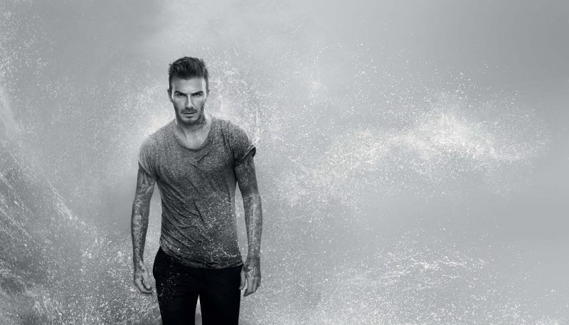 David Beckham photographed for Biotherm Homme