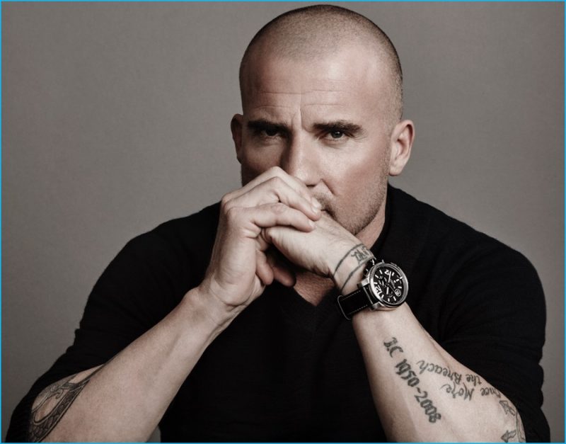 Dominic Purcell pictured in Bausele's Oceanmoon II timepiece.