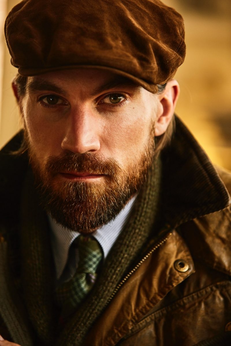 Henrik Fallenius is front and center in a charming fall look from Polo Ralph Lauren.