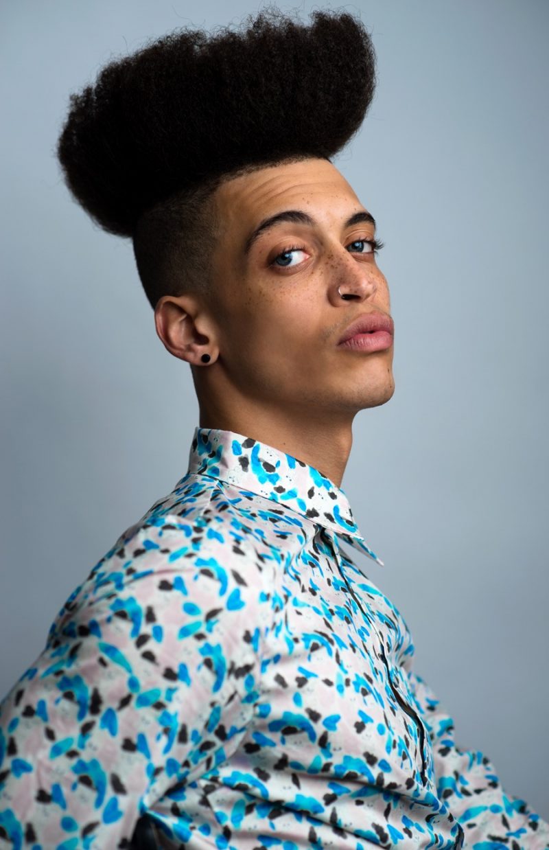 Alex wears shirt Julian Zigerli. » New Kid on the Block: Alex Oko Osi by Mark Benjamin Alex wears shirt Julian Zigerli.