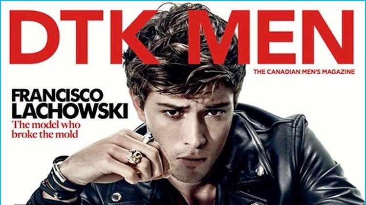 Francisco Lachowski Goes Biker for Dress to Kill Men Cover