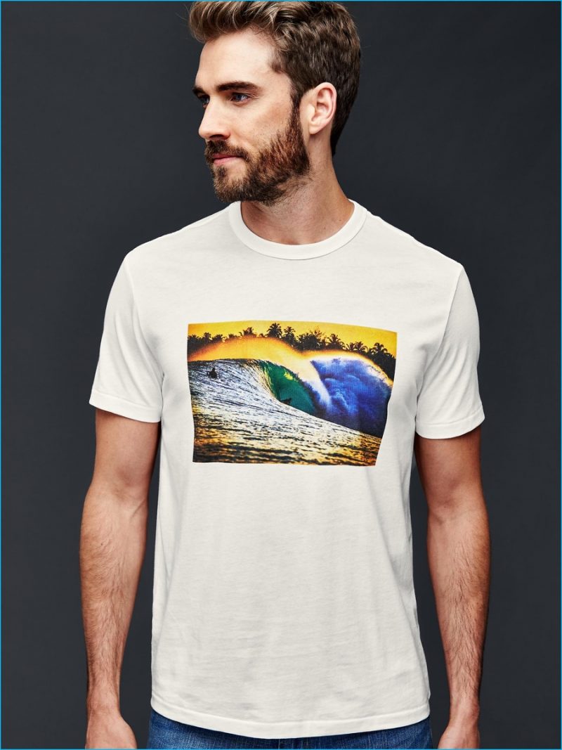 Gap x Bielmann Sunset Wave Graphic Tee