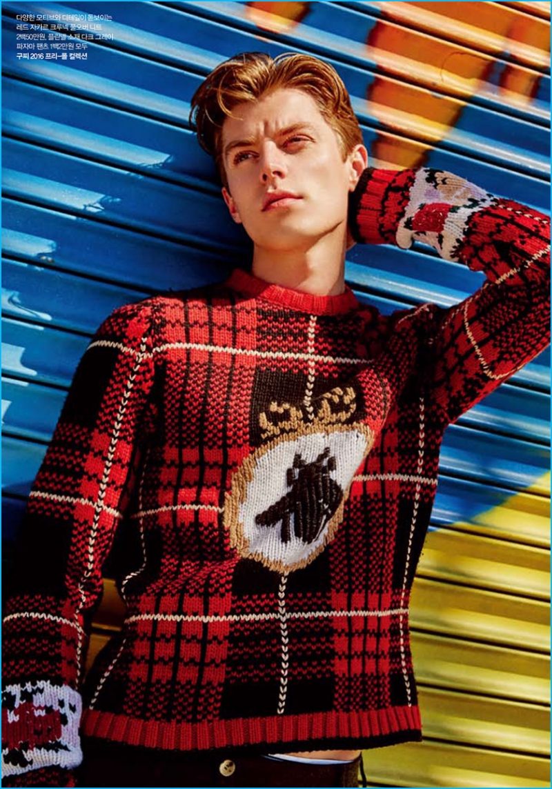 Editorial: Janis Ancens pictured in Gucci for Luel magazine.