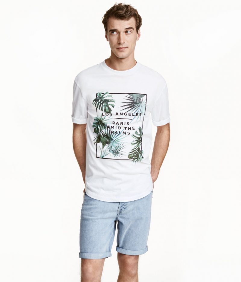 H&M Men Printed T-Shirt