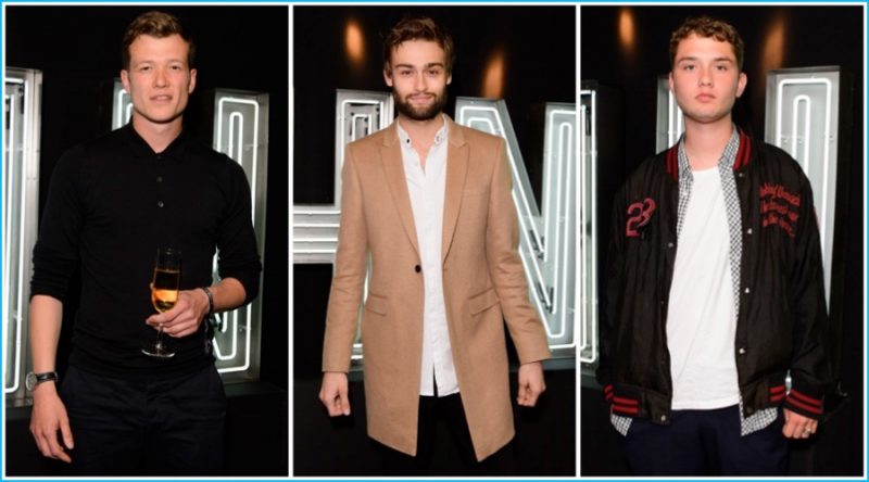 Harvey Nichols Launch (Pictured Left to Right): Ed Speleers, Douglas Booth and Rafferty Law