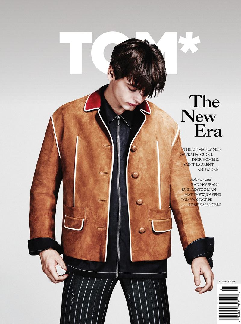 Jacob Morton covers the spring-summer 2016 issue of TOM* magazine.