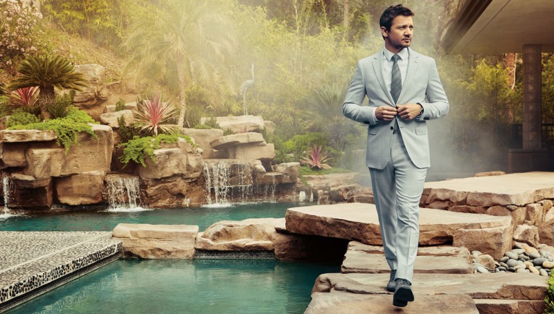 Jeremy Renner photographed by Randall Slavin for Robb Report.