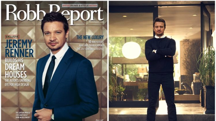 Jeremy Renner Covers Robb Report, Talks Home Design
