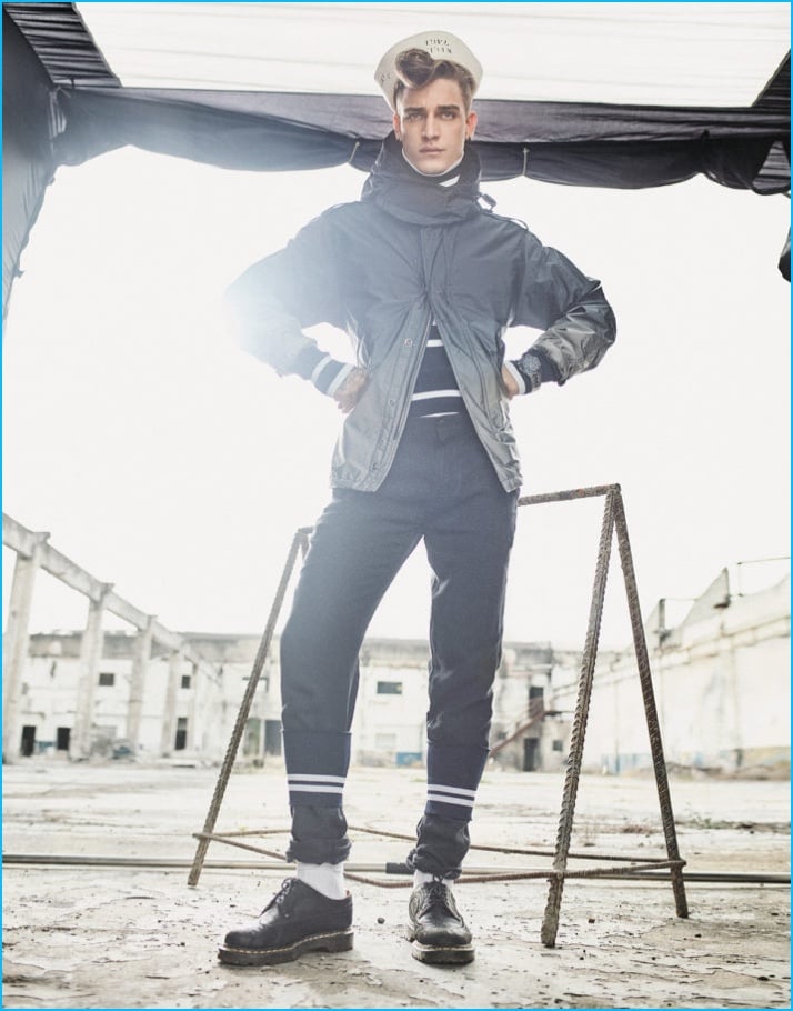 Jonathan Bellini 2016 LOfficiel Hommes Brasil Cover Photo Shoot